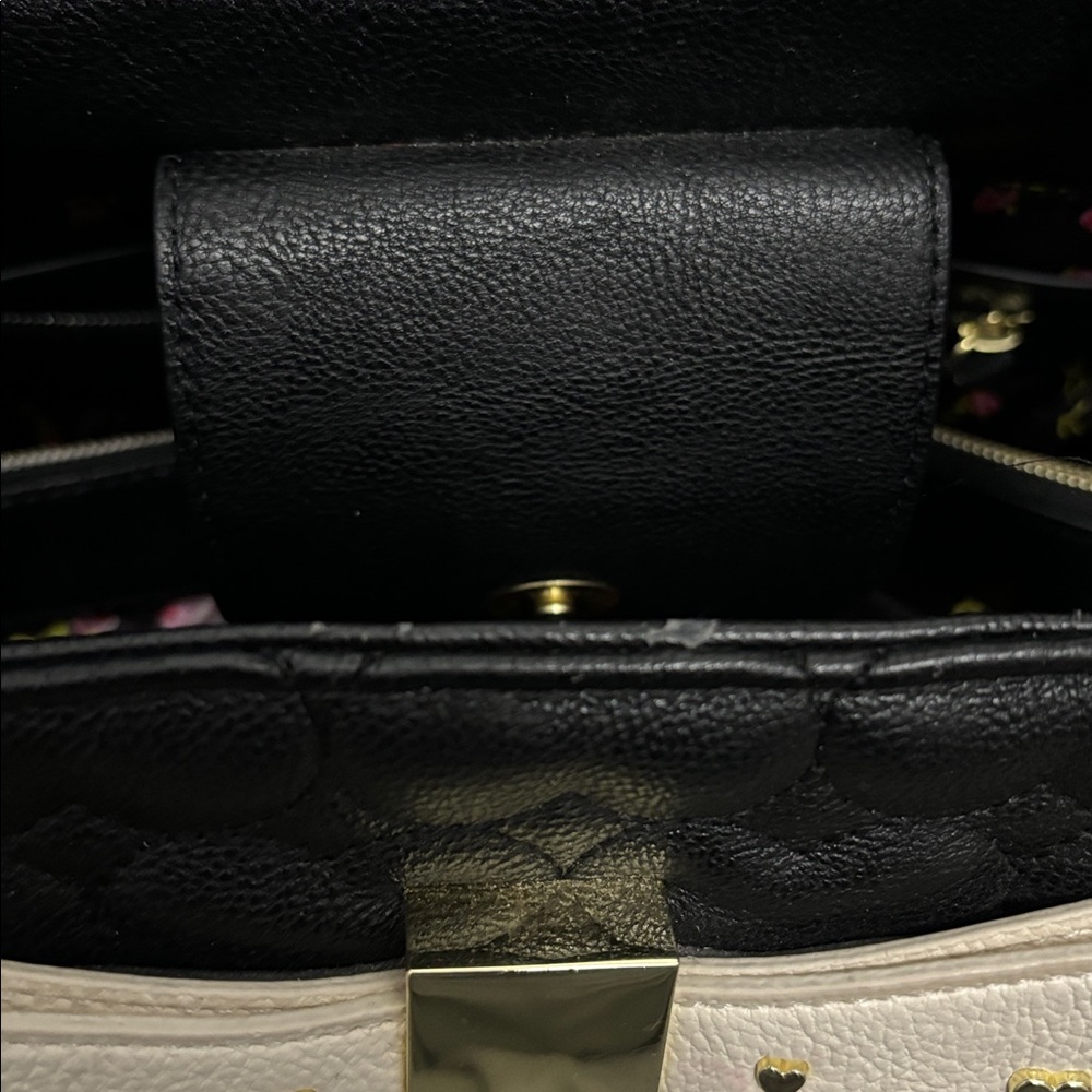 Betsey Johnson Purse Body Trim Lining 100% Polyester Gently Used Tag NotAttached - Picture 9 of 16